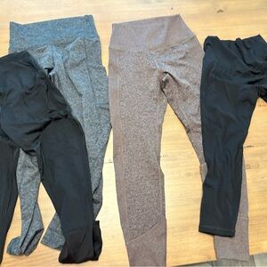 Aerie women Leggings Set - Black, Gray, and Brown